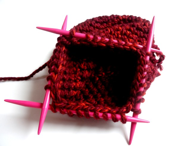 Häkelbeanie - Strickrand