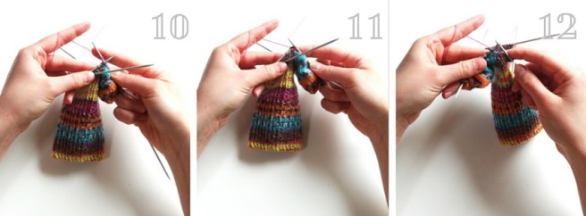 Anleitung: Socken stricken Teil 3 – Maschenaufnahme und -abnahme