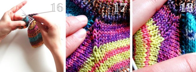 Anleitung: Socken stricken Teil 3 – Maschenaufnahme und -abnahme