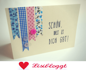 Washi Tape Karten Streifen