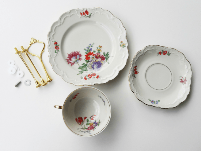 Anleitung: DIY vintage Etagere aus Sammeltassen