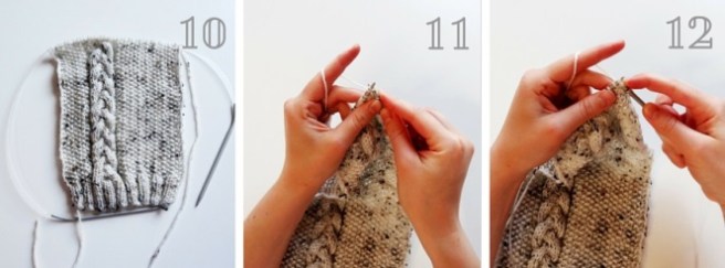 damenjanker stricken vorderteile 4