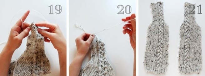 damenjanker stricken vorderteile 7