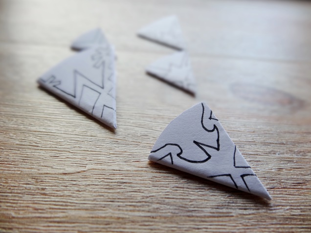 anleitung schneeflocken basteln weihnachten diy 6