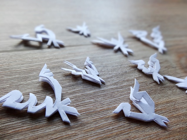 anleitung schneeflocken basteln weihnachten diy 7