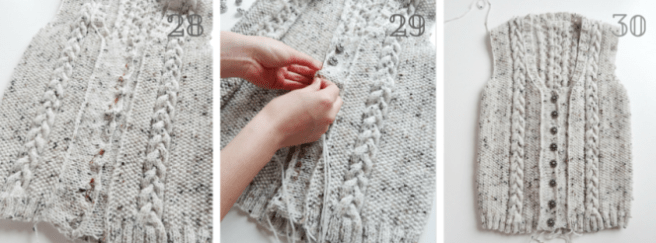 damenjanker stricken kragen und knopfleiste 10