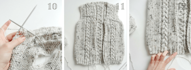 damenjanker stricken kragen und knopfleiste 4