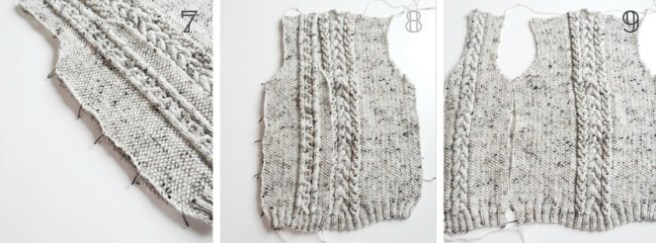 damenjanker stricken rueckenteil 3