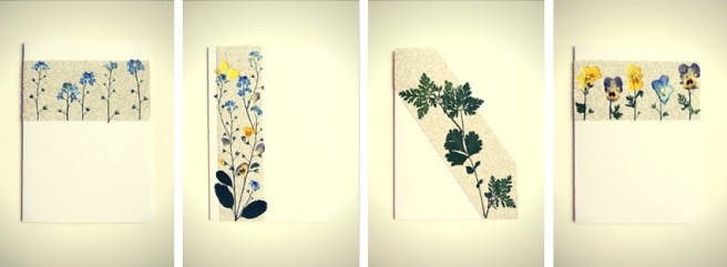 Anleitung: Sandbastelkarten mit getrockneten Blumen