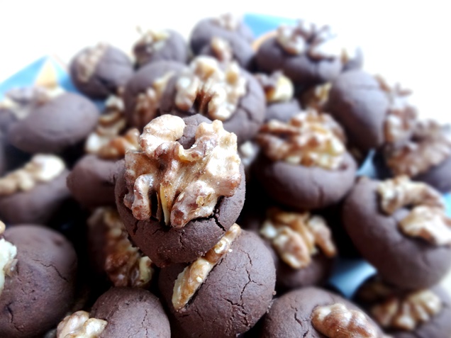 Rezept: Vegane Schoko-Walnuss-Cookies (glutenfrei)