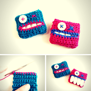 tamponmonster haekeln, haekelanleitung, geschenkidee