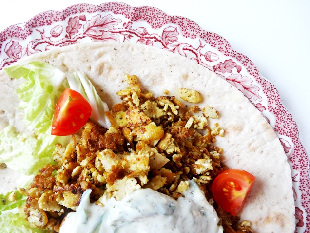veganer gyros wrap mit tzatziki glutenfrei rezept 2
