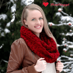 Anleitung: Gehäkelter Loop-Schal mit Muschelmuster