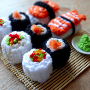 Anleitung: Amigurumi-Sushi häkeln