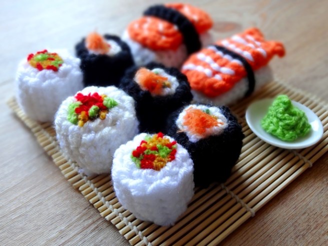 Anleitung: Amigurumi-Sushi häkeln