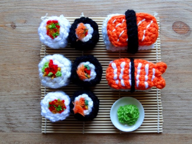 Anleitung: Amigurumi-Sushi häkeln