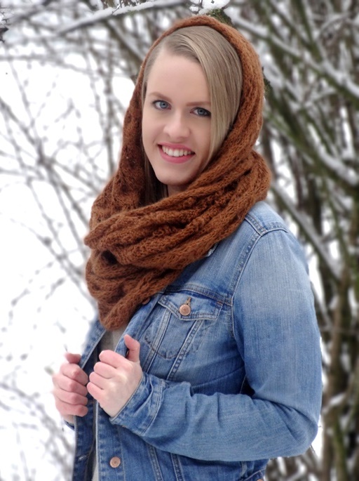 laceschal loop stricken anleitung kostenlos ajourmuster 1