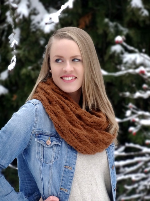 laceschal loop stricken anleitung kostenlos ajourmuster 2