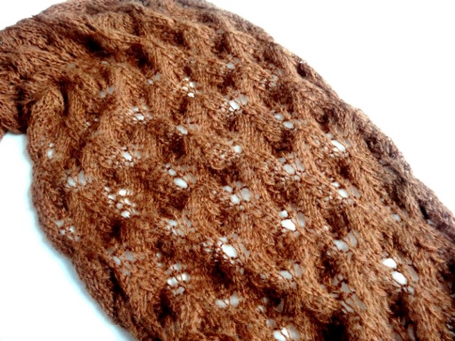 laceschal loop stricken anleitung kostenlos ajourmuster 6