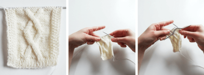 Anleitung: Rautenmuster stricken