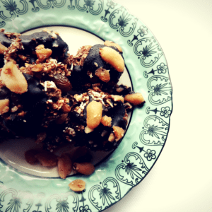 rezept vegan glutenfrei bananen haferflocken chunks erdnussbutter