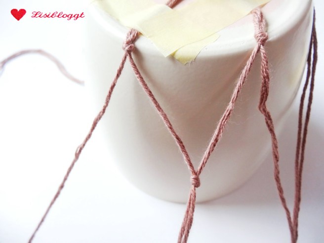 Anleitung: DIY Makramee-Blumenampel