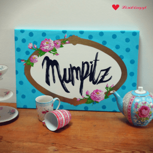 Anleitung: DIY-Wandbild „Mumpitz“ mit Acrylfarbe