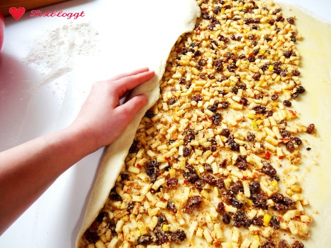 Rezept: Vegane Apfel-Nuss-Schnecken