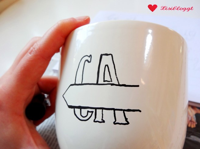 Handlettering: Porzellanmalerei mit Uniball-Stiften (Produkttest*)