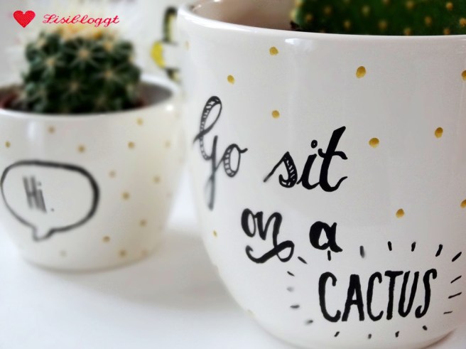 Handlettering: Porzellanmalerei mit Uniball-Stiften (Produkttest*)