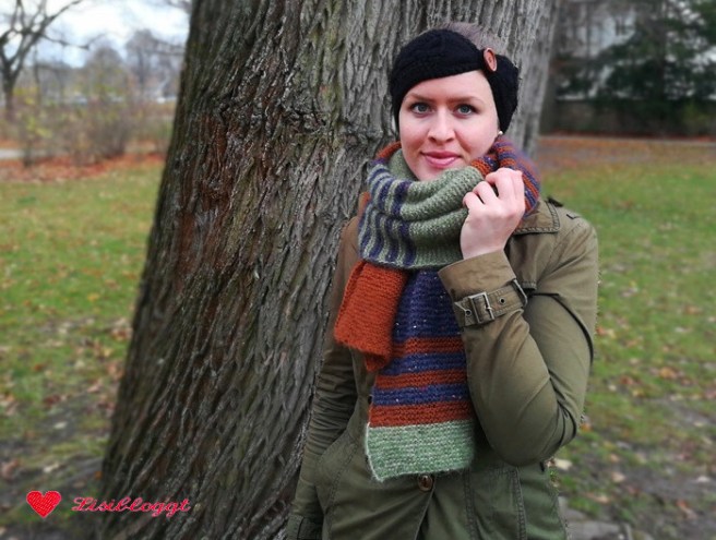 Anleitung: Flauschiger Strick-Schal, gestreift