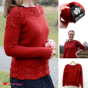 Anleitung: Einfachen Pullover mit Ajourmuster stricken