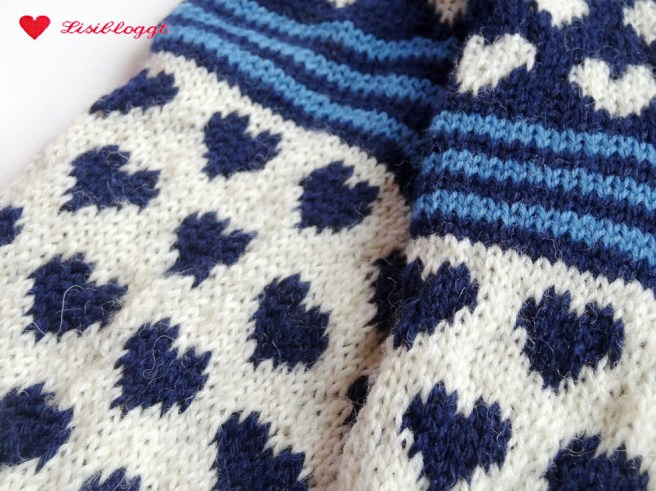 Anleitung: Norwegersocken mit einfachem Herzmuster stricken