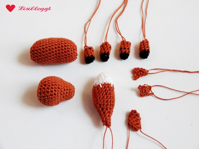 Anleitung: Wald-Mobile Teil 1, Fuchs und Reh häkeln