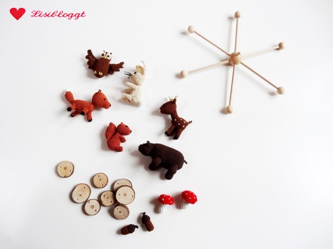 Anleitung: Wald-Mobile Teil 4, Deko und Zusammenbauen