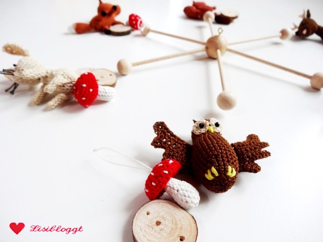 Anleitung: Wald-Mobile Teil 4, Deko und Zusammenbauen