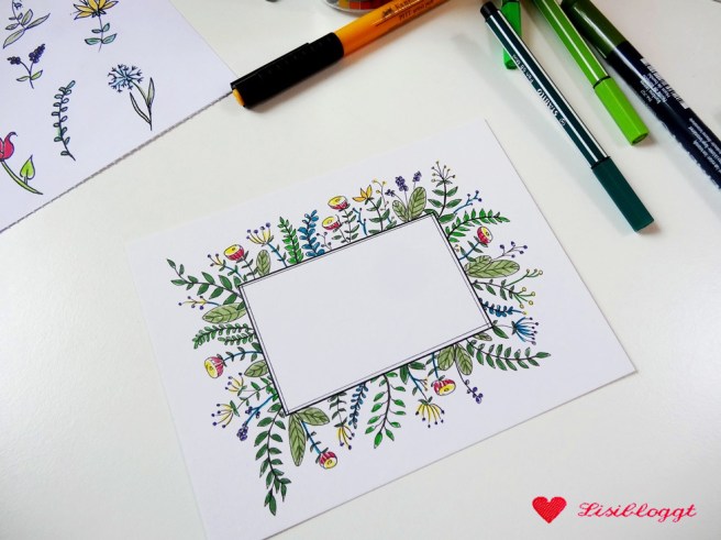 Anleitung: Handlettering-Karten mit Blumen