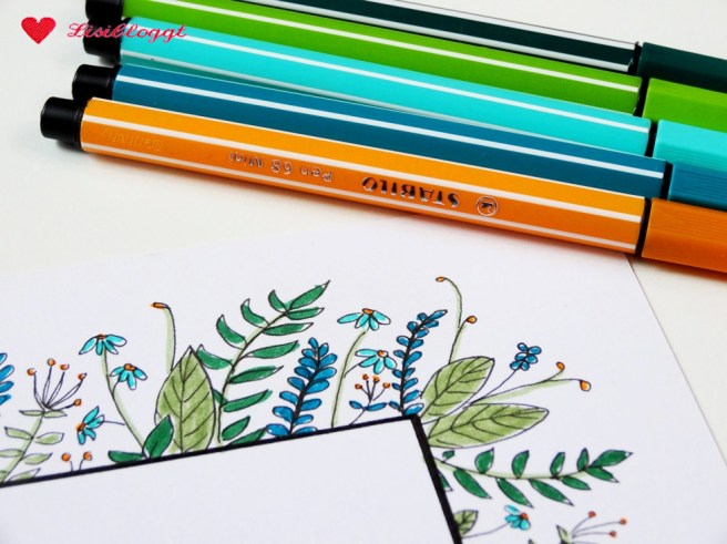 Anleitung: Handlettering-Karten mit Blumen