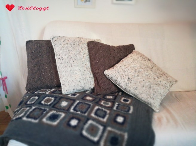 Anleitung: Kissenbezüge mit Zopfmuster stricken