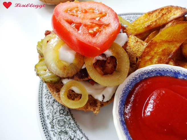 Rezept: Vegane Bean-Burger mit Kartoffel-Wedges