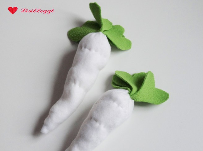 Anleitung: Rettich und Champignons fuer den Kaufladen