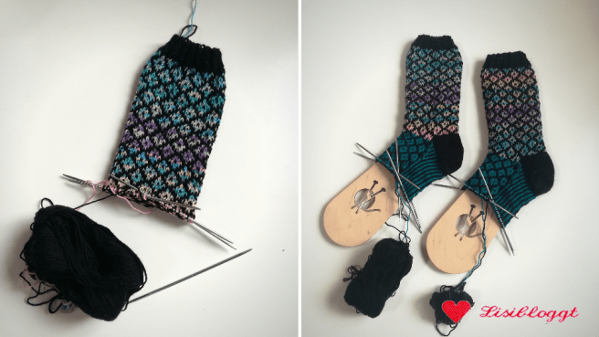Anleitung: Diamond-Socks aus Restegarn stricken