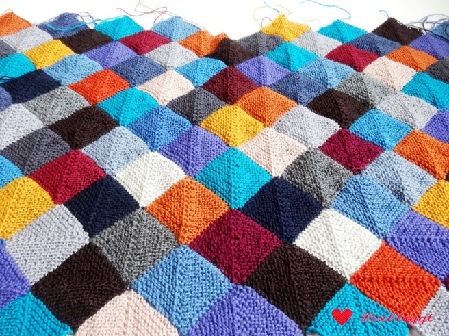 Anleitung: Babydecke "Harlekin" stricken