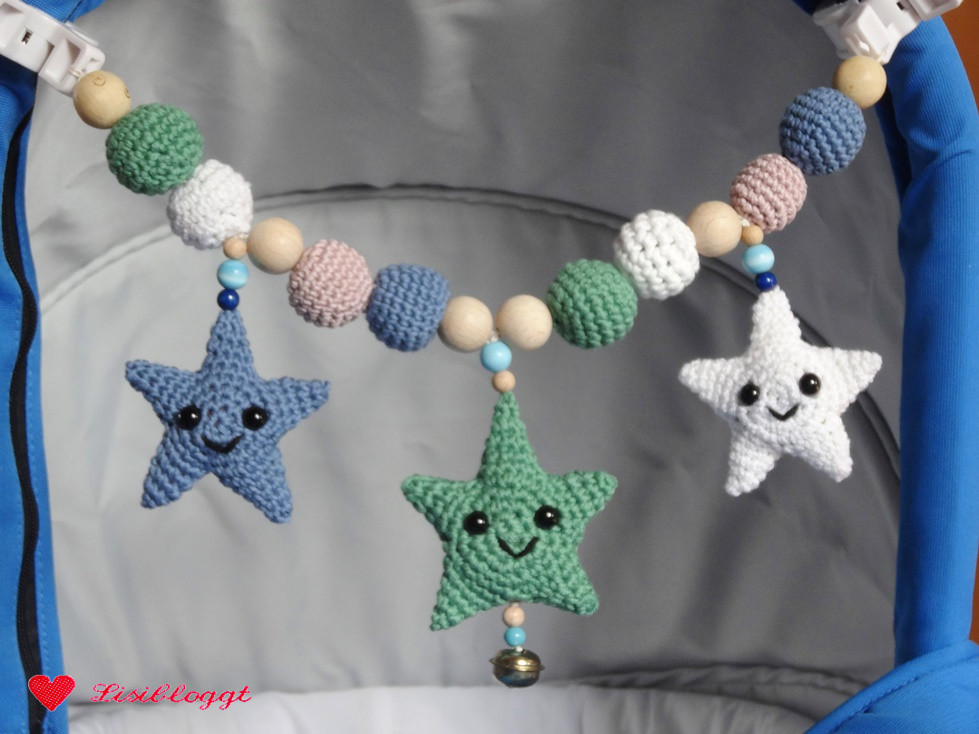 Anleitung: DIY Kinderwagen-Kette hkeln | Lisibloggt