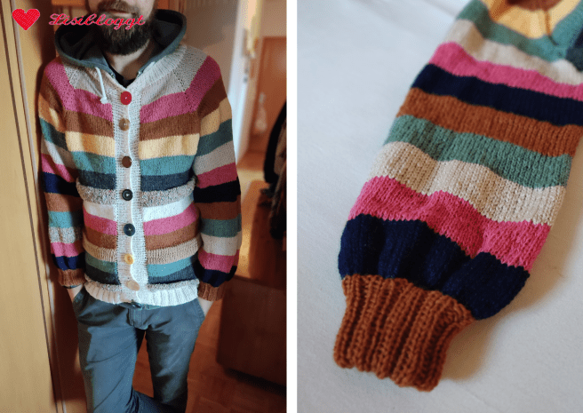 Lisitipp: Kunterbunte Reste-Jacken stricken