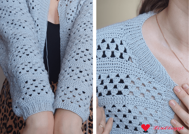 Anleitung: Haekeljacke "Shell Cardigan"