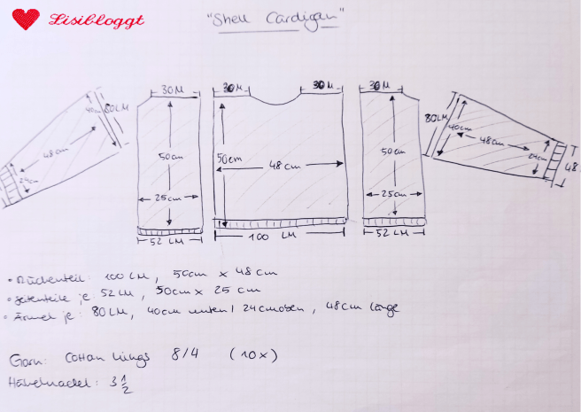 Anleitung: Haekeljacke "Shell Cardigan"