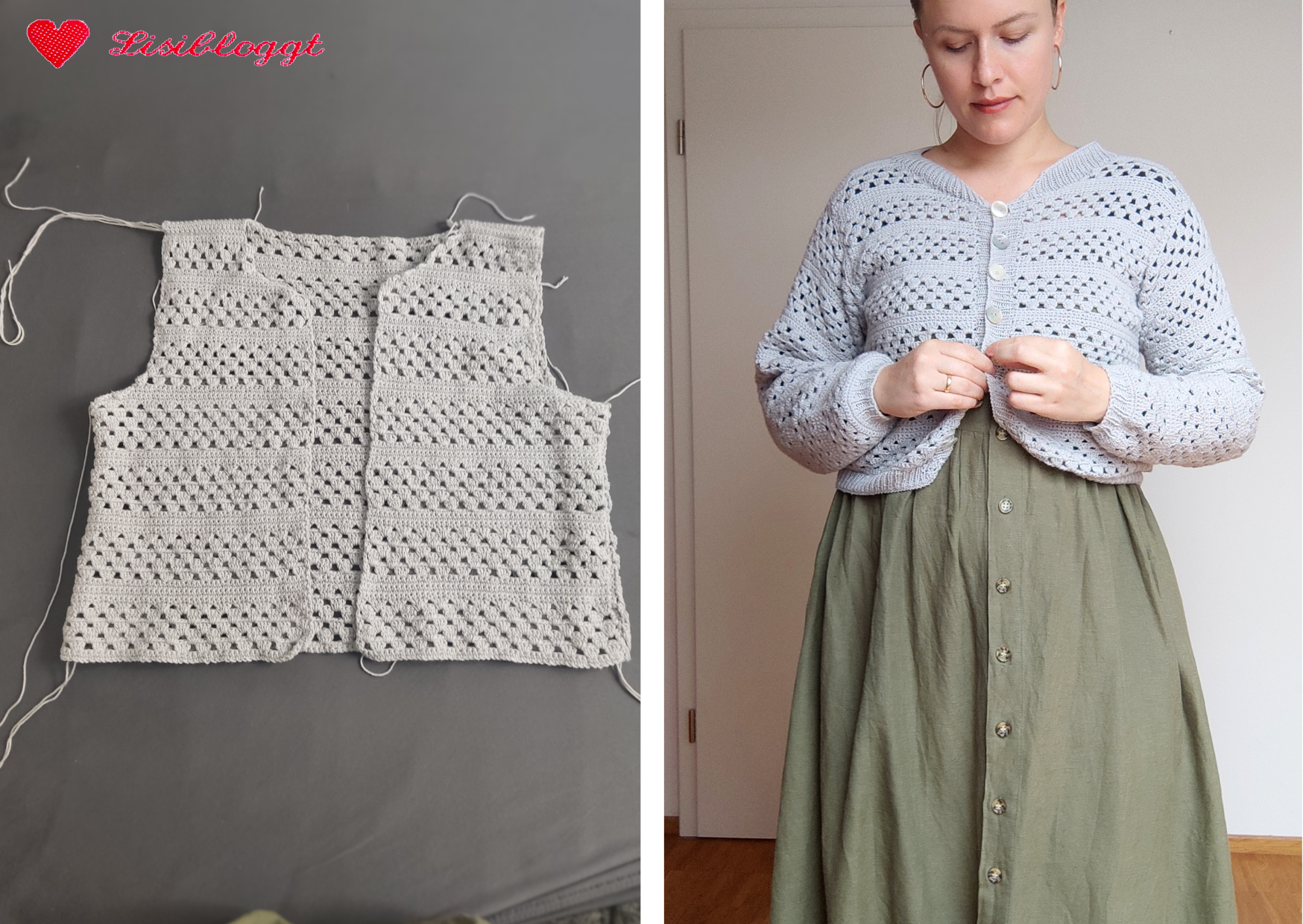 Anleitung: Häkeljacke „Shell Cardigan“ | Lisibloggt